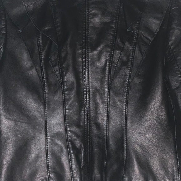 Tory Burch Black Leather Jacket - Picture 5 of 6